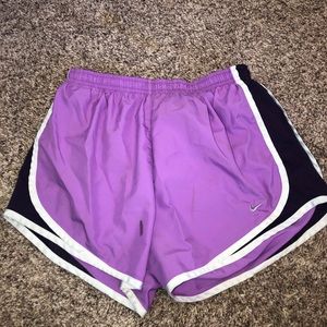 Purple nike shorts